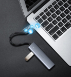 &Uuml;leminek Ugreen  UGREEN USB 3.0 4 Ports Hub USB-C to 4x USB 3.0 + micro USB (Gray)