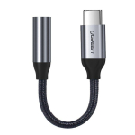 &Uuml;leminek Ugreen Ugreen 3 5 mm mini jack to USB Type C headphone adapter 10cm gray (30632)