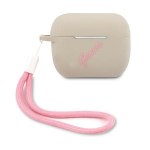 Tagakaaned Guess  Guess GUACAPLSVSGP AirPods Pro cover gray pink/grey pink Silicone Vintage