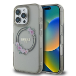 Muu telefoni lisavarustus Guess  Guess GUHMP16XHFWFCK iPhone 16 Pro Max 6.9" black/black hardcase IML Flowers Wreath MagSafe