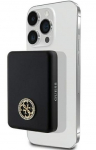 V&auml;line aku Guess Powerbank 3000mAh MagSafe 4G Strassed Metal Logo Black