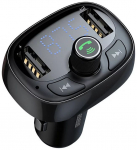 FM modulaator Baseus S09 Bluetooth FM / MP3 Transmitter Car Charger 2x USB 3.4A + Micro SD Black
