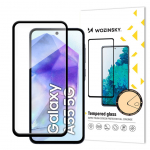 Kaitseklaasid Wozinsky Wozinsky Tempered Glass Full Glue for Samsung Galaxy A55 with black frame