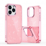 Tagakaaned Hurtel - Glitter Case for iPhone 16 Pro Max - pink with glitter