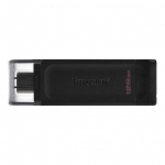 M&auml;lupulk Kingston USB Flash Drive DataTraveler 70 128 GB, USB 3.2 Gen 1 Type-C, Black