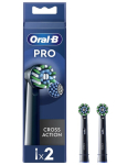 Hambahari Oral-B | Replaceable toothbrush heads | EB50BRX-4 Cross Action | Heads | For adults | Number of brush heads included 4 | Black