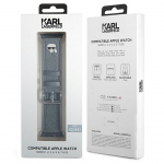 S&uuml;learvuti kott Karl Lagerfeld KARL LAGERFELD silicone strap for APPLE Watch KLAWLOKHG (SAFFIANO KH 42 / 44 mm ) silver