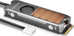 Muu arvutitarvik iLike  AXAGON CLR-M2FAN active fan - M.2 SSD  80mm SSD  copper body  silicone thermal pads  height 13mm