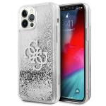 Tagakaaned Guess  Guess GUHCP12LLG4GSI iPhone 12 Pro Max 6.7" silver/silver hardcase 4G Big Liquid Glitter