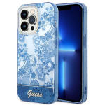 Tagakaaned Guess  Guess GUHCP14LHGPLHB iPhone 14 Pro 6.1" blue/blue hardcase Porcelain Collection