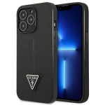 Tagakaaned Guess  Guess GUHCP14LPSATLK iPhone 14 Pro 6.1" black/black hardcase SaffianoTriangle Logo