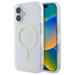 Muu telefoni lisavarustus Guess  Guess GUHMP16MHFGERET iPhone 16 Plus 6.7" transparent hardcase IML Glitter Circle MagSafe