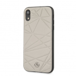 Tagakaaned Mercedes-Benz Apple iPhone XR Twister Genuine Leather Hard Case Grey