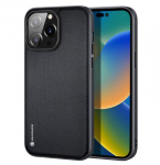 Tagakaaned Dux Ducis Apple iPhone 14 Pro Max Fino case cover made of nylon material Black