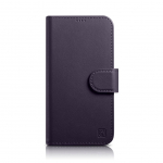 Tagakaaned iCarer  iCarer Wallet Case 2in1 Cover iPhone 14 Plus Anti-RFID Leather Flip Case Dark Purple (WMI14220727-DP)