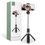 Kaameratarvik Tech-Protect  Tech-Protect L01S Bluetooth Selfie Stick with Tripod up to 70cm - Black