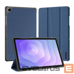 Kaaned Dux Ducis  Galaxy Tab A9 Plus / Tab A11 Plus Domo Series Tri-fold Stand PU Leather Tablet Cover Blue