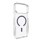 Tagakaaned Puro  Puro Lite Mag TPU+PC Case Compatible with MagSafe for iPhone 17 Pro Max - Transparent with Blue Ring