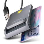 &Uuml;leminek Axagon  CRE-SM3T USB-A Smart card FlatReader