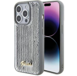 Tagakaaned Guess Apple iPhone 15 Pro HC SEQUIN SCRIPT METAL Silver