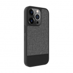 Tagakaaned iLike Apple iPhone 14 Pro Max Plastic Leather Back Cover Gray