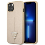 Tagakaaned Guess  Guess GUHCP14MPSATLE iPhone 14 Plus 6.7" beige/beige hardcase SaffianoTriangle Logo
