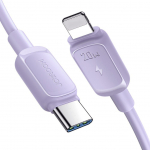Kaabel Joyroom  Joyroom Multi-Color Series A14 USB-C / Lightning 20W Cable 1.2 m - Purple