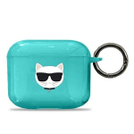 Tagakaaned Karl Lagerfeld  Karl Lagerfeld Choupette Case for AirPods 3 - Blue