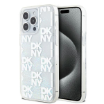 Tagakaaned DKNY  DKNY Liquid Glitter Multilogo case for iPhone 15 Pro Max - white