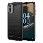 Tagakaaned Hurtel Carbon Case cover for Nokia G400 flexible silicone carbon cover black
