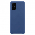 Tagakaaned Hurtel  Silicone Case Soft Flexible Rubber Cover for Samsung Galaxy A72 4G dark blue