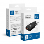 Adaptrid Blue Star  Phone charger Blue Star Slim GaN USB C + USB A QC4.0 PD 3A 25W TFK-SC-25WAC black
