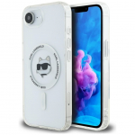 Muud kaubad Karl Lagerfeld  Karl Lagerfeld IML Metal Choupette Head MagSafe iPhone 16e Case - White