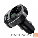 FM modulaator Baseus Transmiter FM T-Type S-09A Bluetooth MP3 Car Charger Black