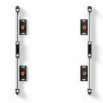 Teleri kinnitus EDBAK  ULS2337 UniversalLED System for 2 cabinets 600 x 337.5 | Black