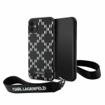 Tagakaaned Karl Lagerfeld  Karl Lagerfeld KLHCN61SAKLMBSK iPhone 11 / Xr 6.1" black/black hardcase Monogram Losange Saffiano