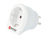 Adaptrid Skross Travel adapter CA EU to DEN - Europe to Denmark White