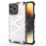 Tagakaaned Hurtel  Honeycomb case for iPhone 14 Pro Max armored hybrid cover transparent