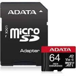 Muu arvutitarvik ADATA  MEMORY MICRO SDXC 64GB W/ADAP./AUSDX64GUI3V30SHA2-RA1