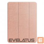 Kaaned iLike iPad Air 4 10.9 / iPad Air 5 Tri-Fold Eco-Leather Stand Case Rose Gold