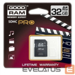M&auml;lukaardid Goodram SDHC Class 10 PRO 32Gb