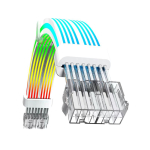 K&otilde;rvaklapid mikrofoniga gamemax  | VGA/CPU 2x8PIN-W | White
