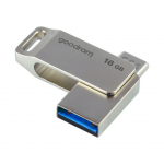 M&auml;lupulk Goodram Flash Drive 16GB USB 3.2 Gen 1 USB / USB C OTG ODA3 Goodram - Silver