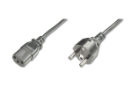 Kaabel Digitus Power Cord, Schuko (CEE 7/7) - C13 M/F, H05VVF3G 0.75qmm 1.2 m, Black