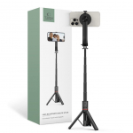 Kaameratarvik Tech-Protect  Tech-Protect L04S Bluetooth Selfie Stick with Tripod up to 95cm and 360 Head - Black