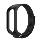 Rihm OEM Nylon strap for XIAOMI Mi Band 5 / 6 / 7 black (05)