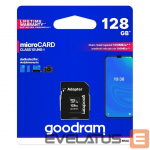 M&auml;lupulk Goodram Goodram Microcard 128 GB micro SD XC UHS-I class 10 memory card, SD adapter (M1AA-01280R12)
