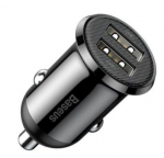 Autolaadijad Baseus Grain Pro car charger 2x USB 4.8 A Black