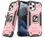 Tagakaaned Wozinsky Apple iPhone 13 Pro Ring Armor Case Kickstand Tough Rugged Pink