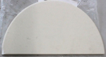 V&auml;hekasutatud kaup TunaBone SALE OUT. | Half moon pizza stone, 190 mm for Kamado 23/24inch | CHIPPED CORNER